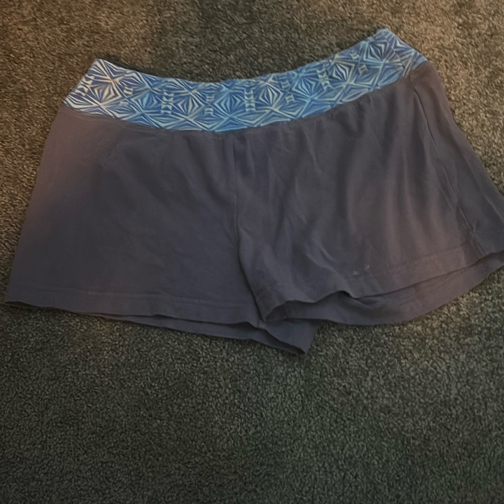Grey and blue biker/lounge shorts size large